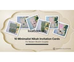 10 Minimalist Nikah Invitation Cards for Modern Muslim Couples