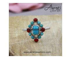 Authentic Wholesale Blue Turquoise Jewelry by Akrati Jewels