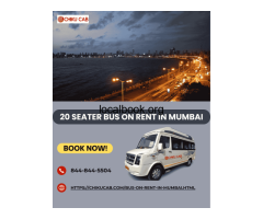 Affordable 20 Seater Bus on rent in Mumbai for Trips & Events