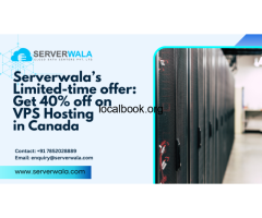 Serverwala’s Limited-time offer: Get 40% off on VPS Hosting in Canada.
