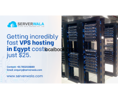 Getting incredibly fast VPS hosting in Egypt costs just $25.