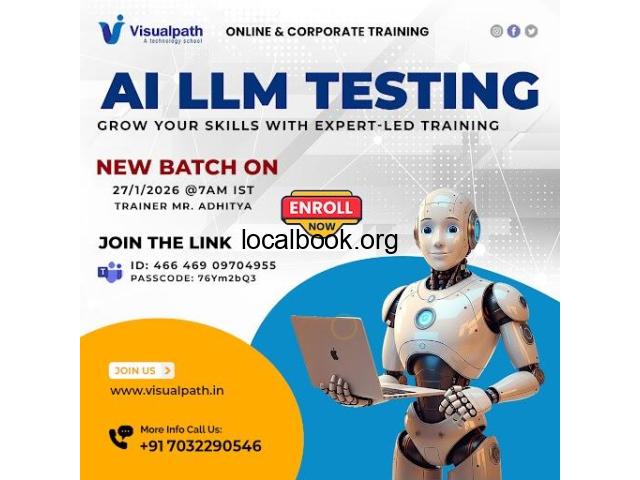 AI LLM Testing Online Free New Batch Join on Jan 27th Hyderabad ...